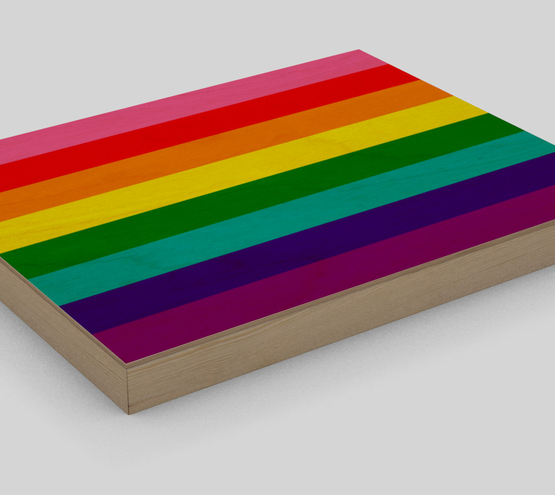 Rainbow Flag Original 8 Stripes Pattern LGBT Pride preview #3