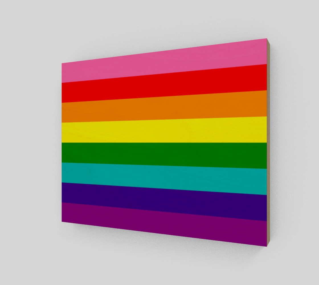 Rainbow Flag Original 8 Stripes Pattern LGBT Pride preview #2