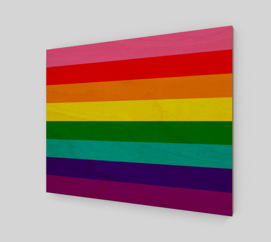 Rainbow Flag Original 8 Stripes Pattern LGBT Pride preview #1