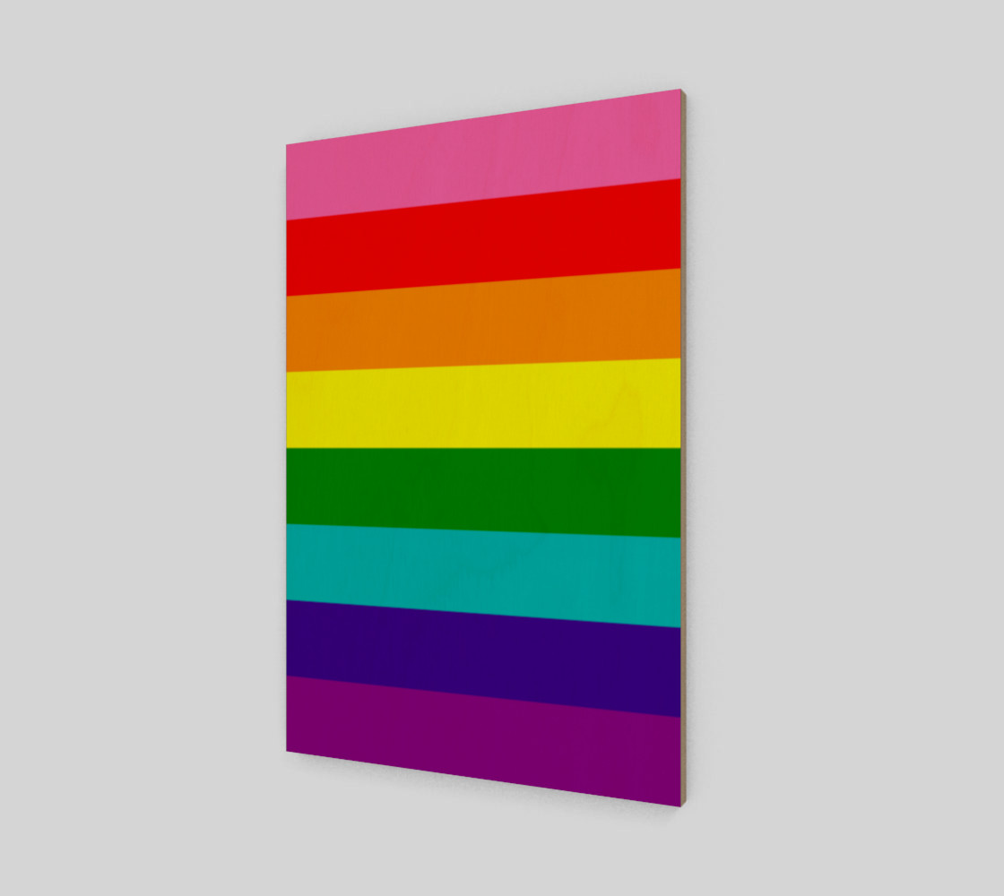 Rainbow Flag Original 8 Stripes Pattern LGBT Pride preview #2