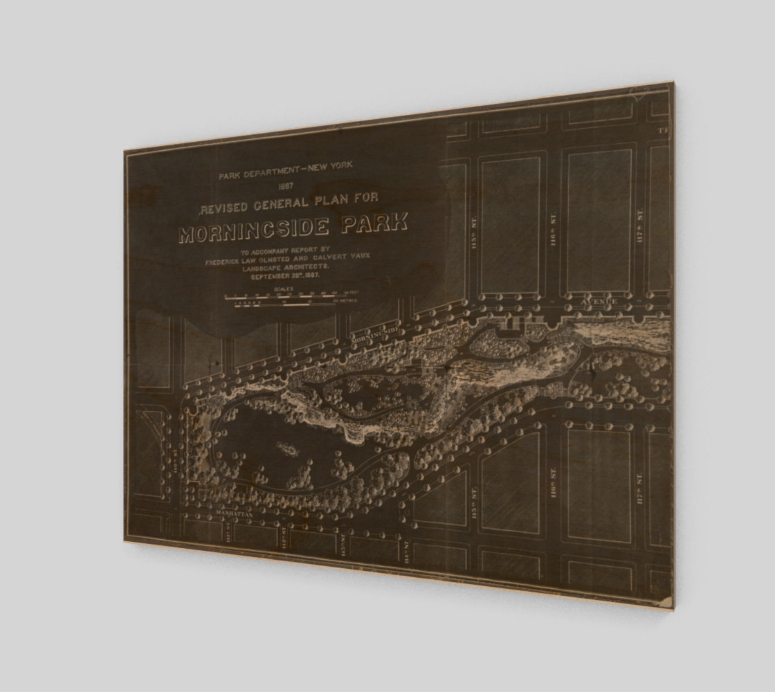 Aperçu de 1887 Morningside Park Map, New York #1