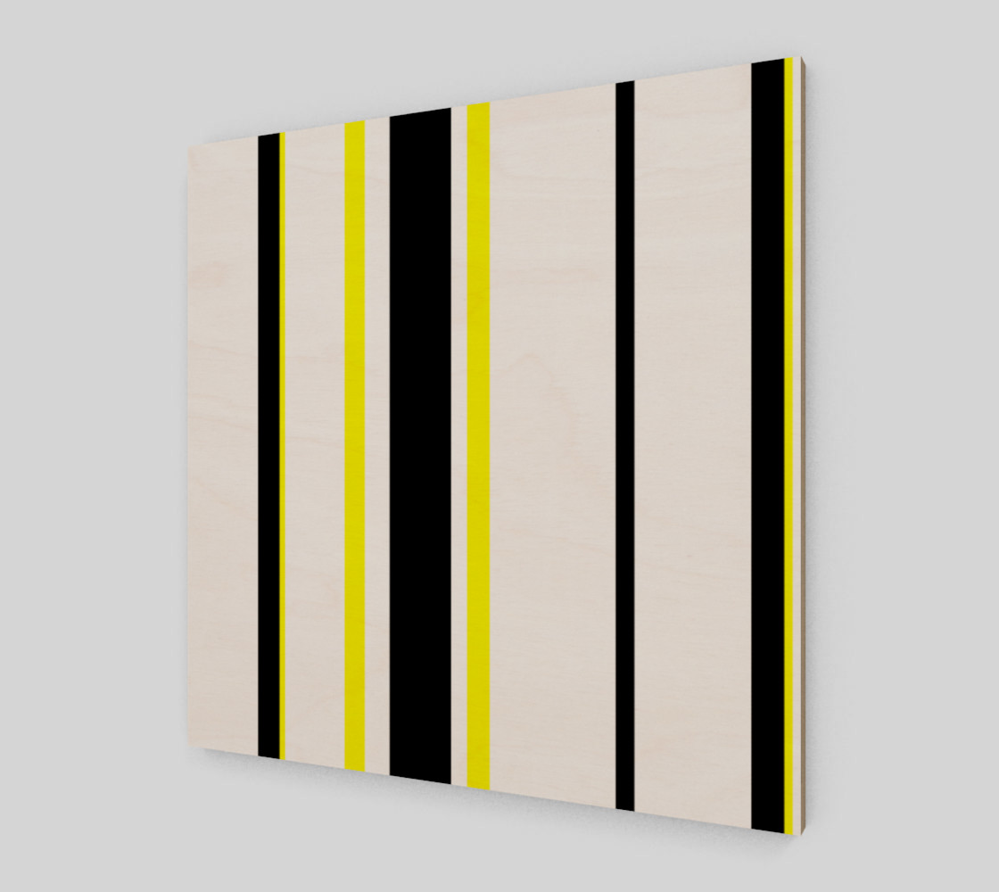 Aperçu de Black Yellow and White Stripes #2