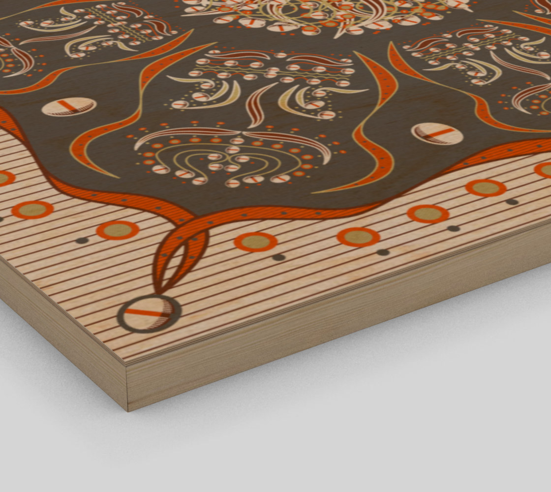 Exotic Flower | Orange | Gray | Beige | White preview #3