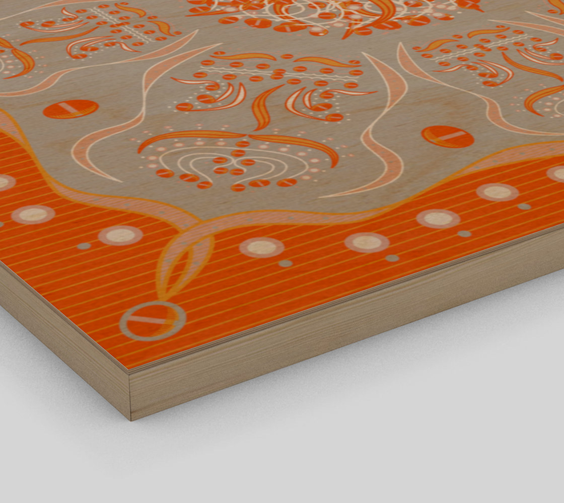 Exotic Flower | Pink | Gray | White | Orange preview #3