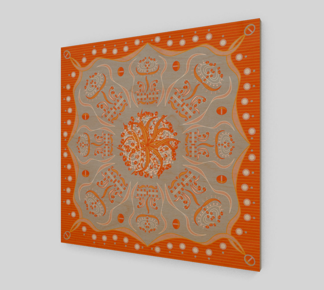 Exotic Flower | Pink | Gray | White | Orange preview #1