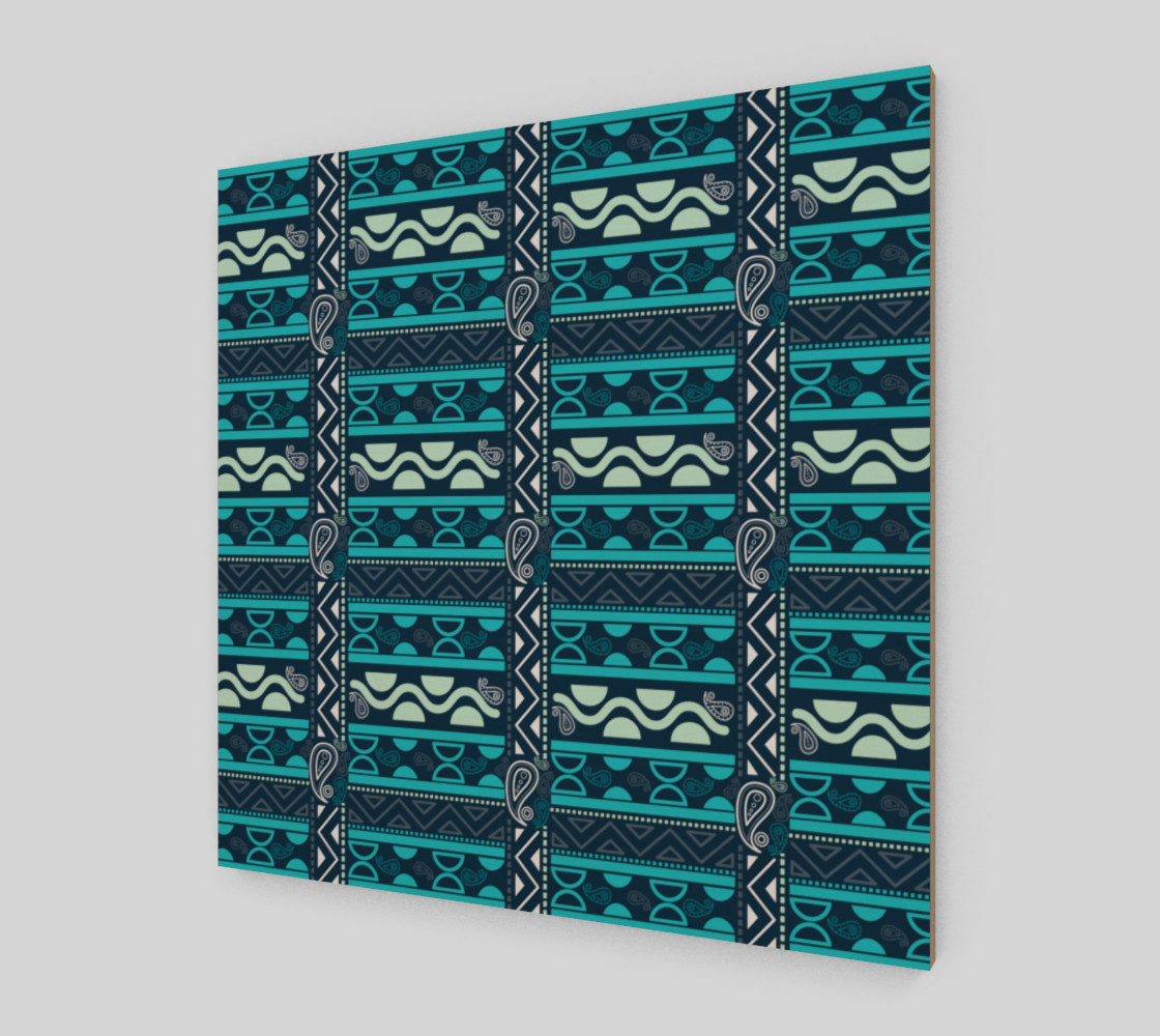 Aperçu de blue ethnic tribal borders #2
