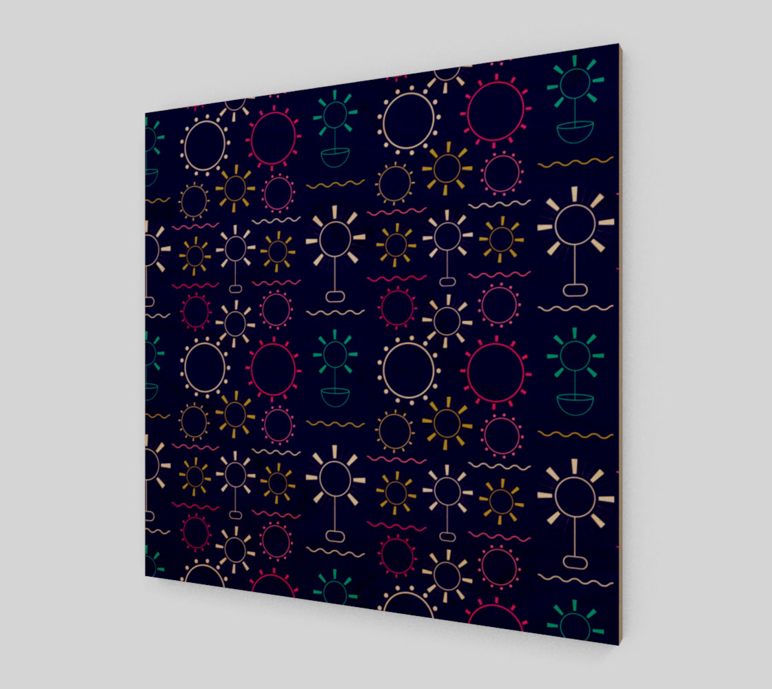 Aperçu de colorful geometric artsy floral #1