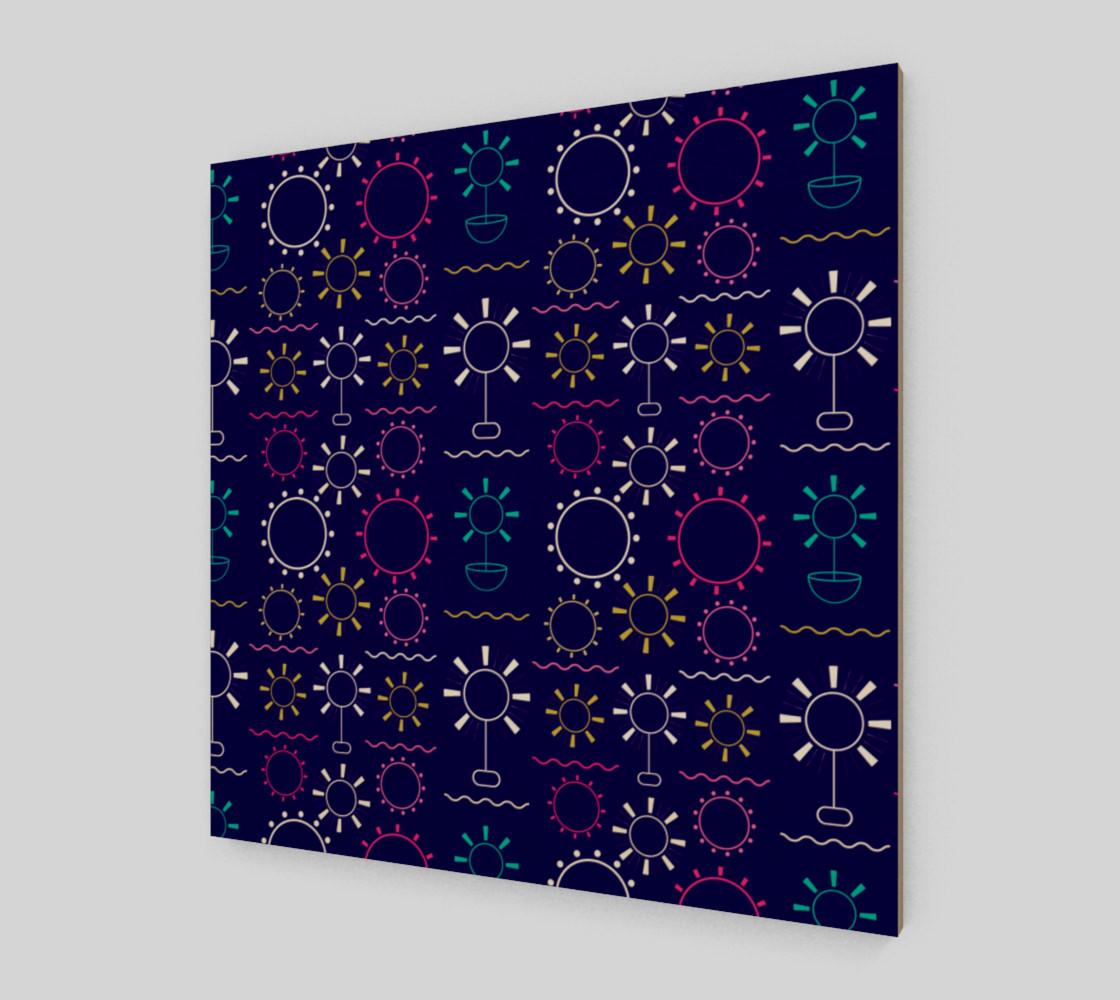Aperçu de colorful geometric artsy floral #2