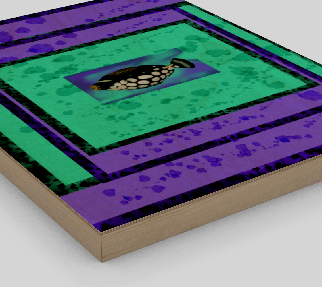 Tropical Fish on Turquoise & Purple preview #3