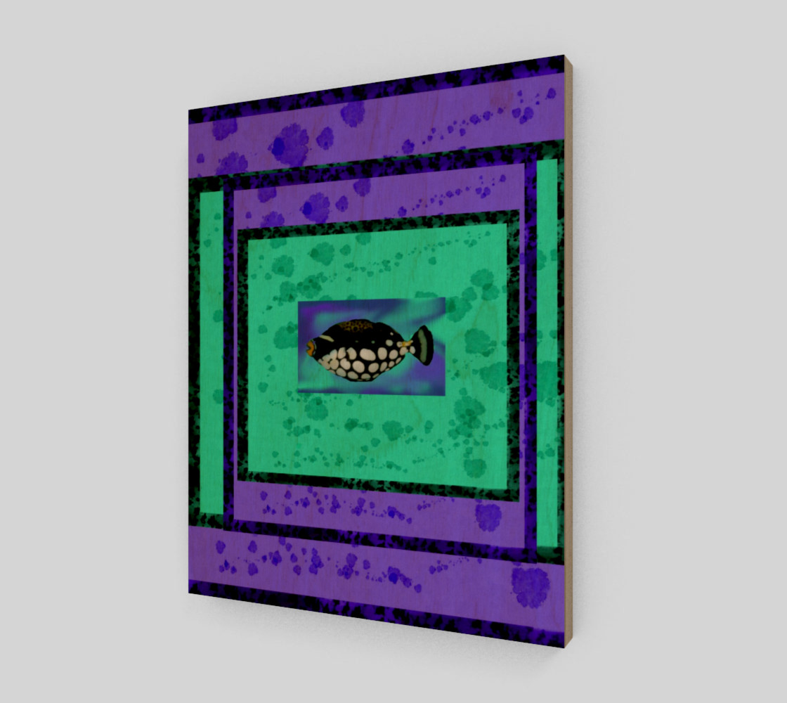 Tropical Fish on Turquoise & Purple preview #1