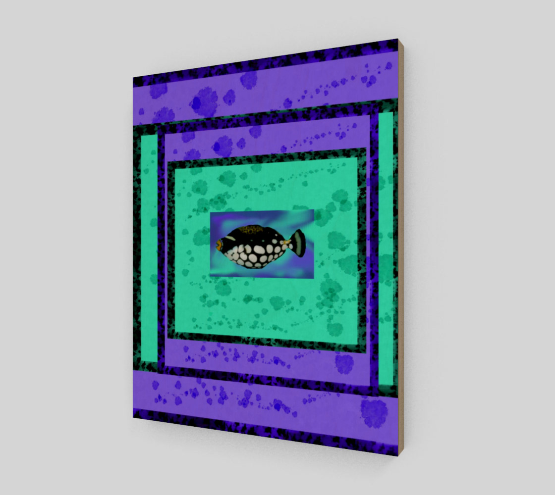 Tropical Fish on Turquoise & Purple preview #2