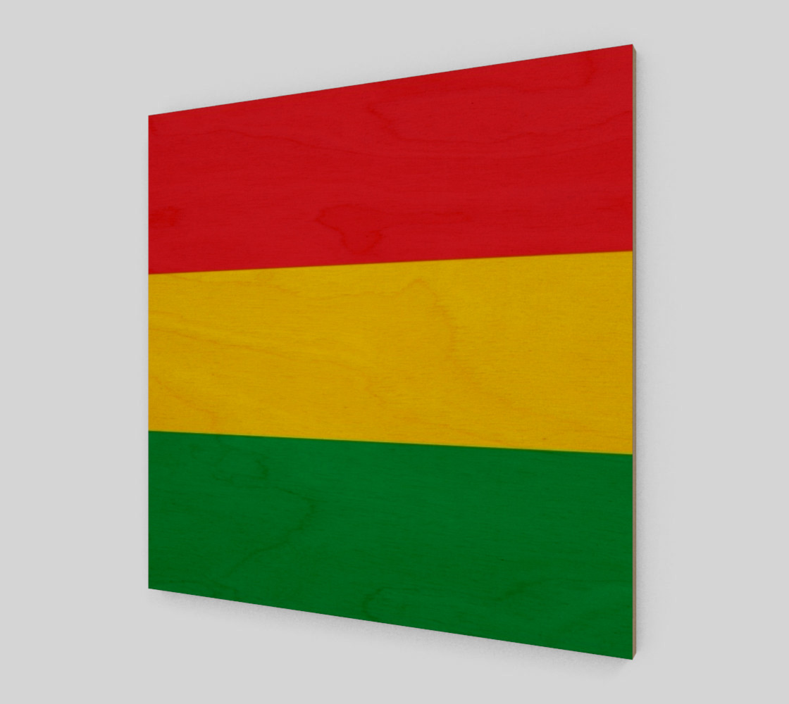Rasta Colors Green Yellow Red Stripes Pattern preview #1