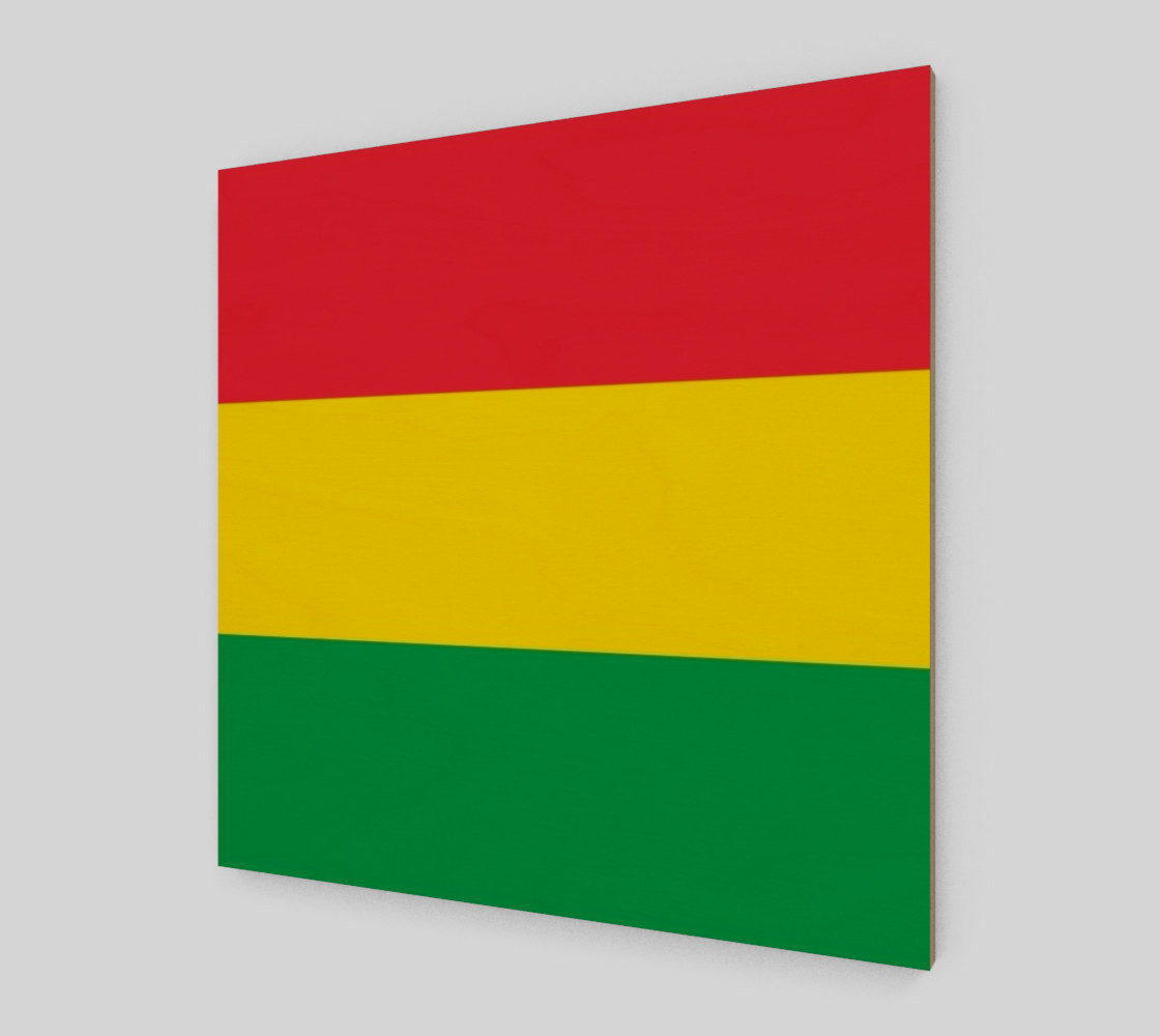 Rasta Colors Green Yellow Red Stripes Pattern preview #2