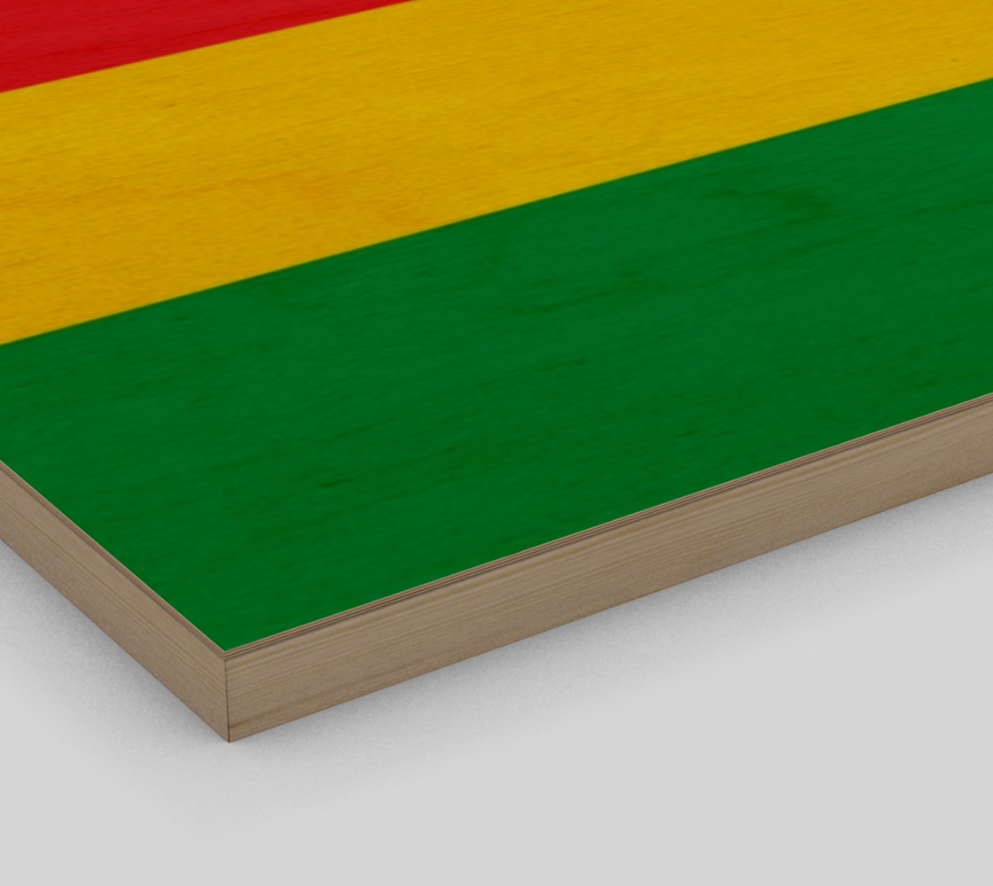 Aperçu de Rasta Colors Green Yellow Red Black Stripes Pattern #3