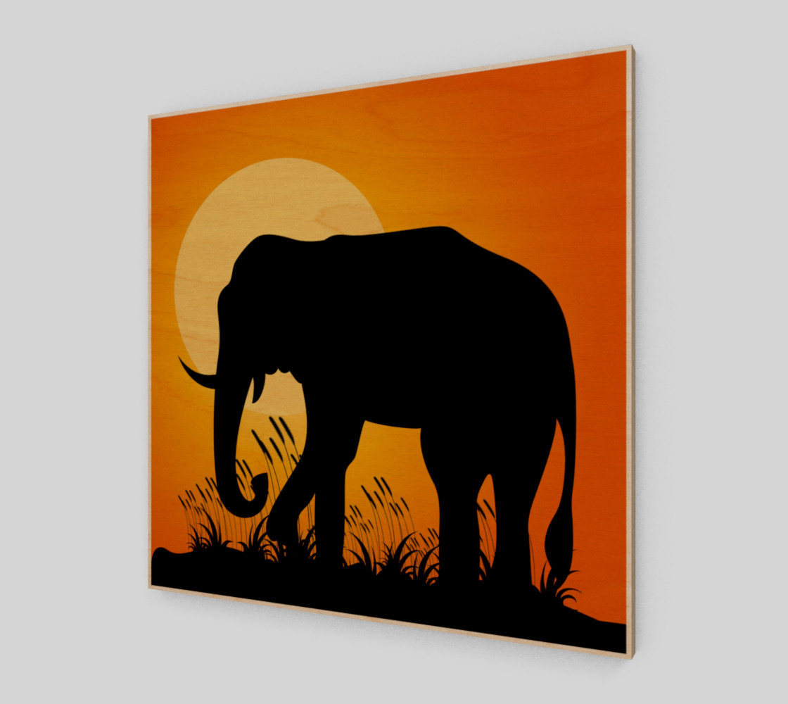 Aperçu de Elephant Silhouette #1