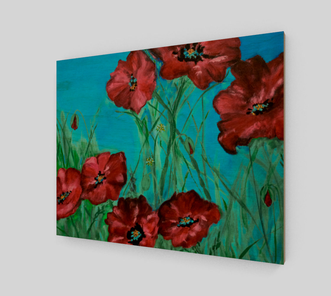Linda's Poppies 20 x 16 preview #1