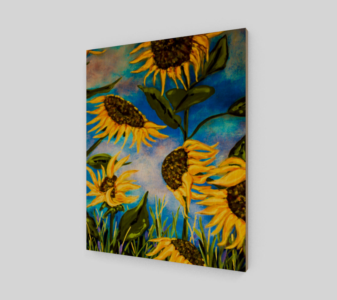 Vibrant Sunflowers 16 x 20 preview #1