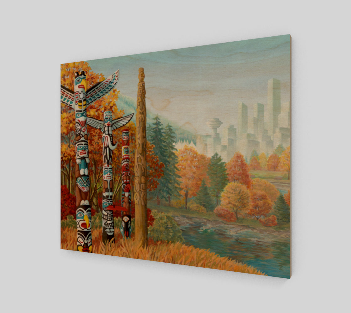 Vancouver Canada Landscape Painting - Two Worlds Collide preview #1