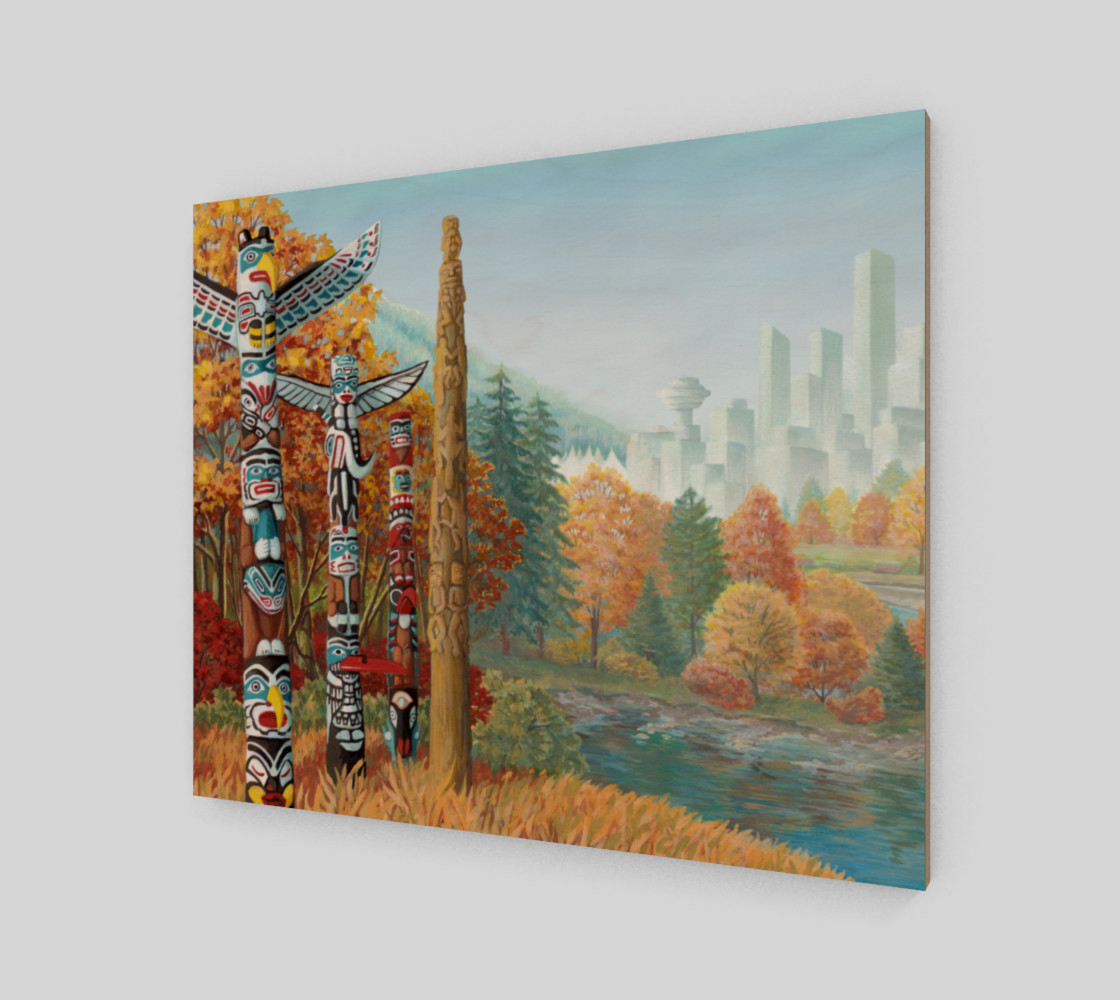Vancouver Canada Landscape Painting - Two Worlds Collide preview #2
