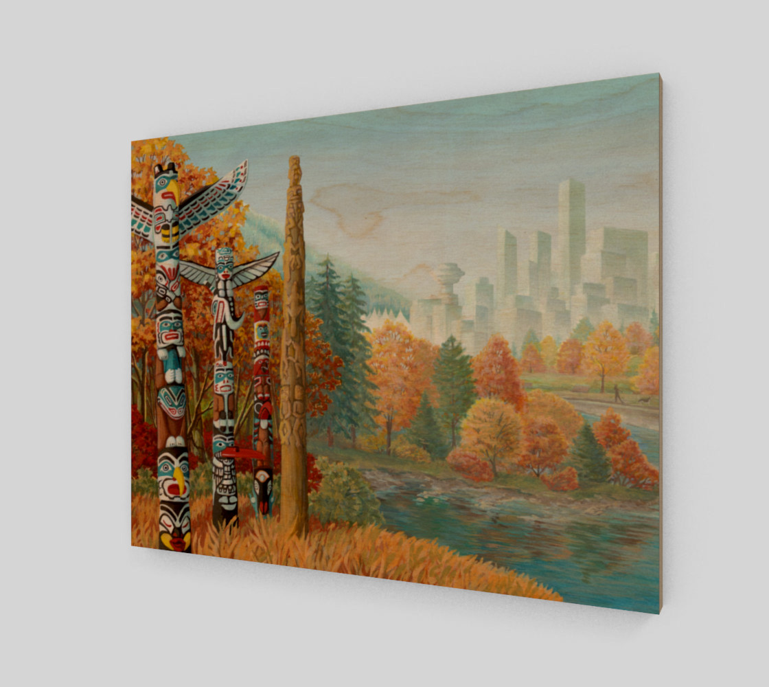 Vancouver Canada Landscape Painting - Two Worlds Collide preview #1