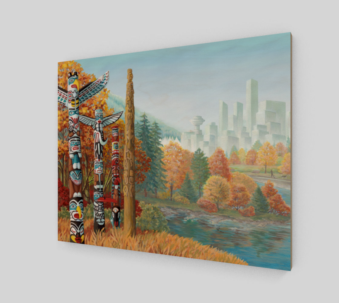 Vancouver Canada Landscape Painting - Two Worlds Collide preview #2