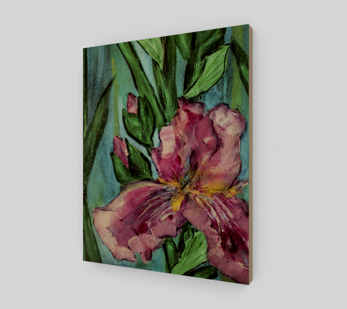 Pink Garden Iris 11 x 14 preview #1