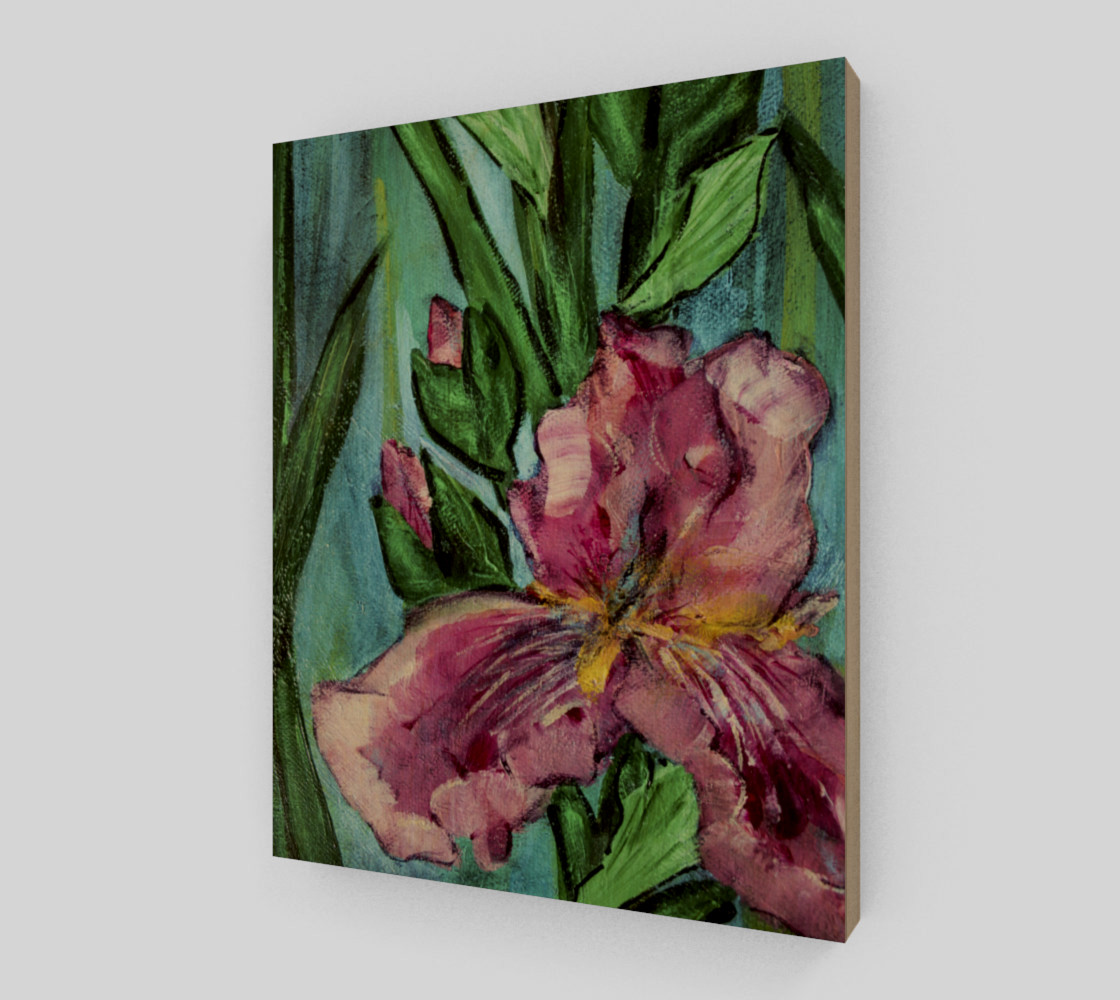 Pink Garden Iris 8 x 10 3D preview
