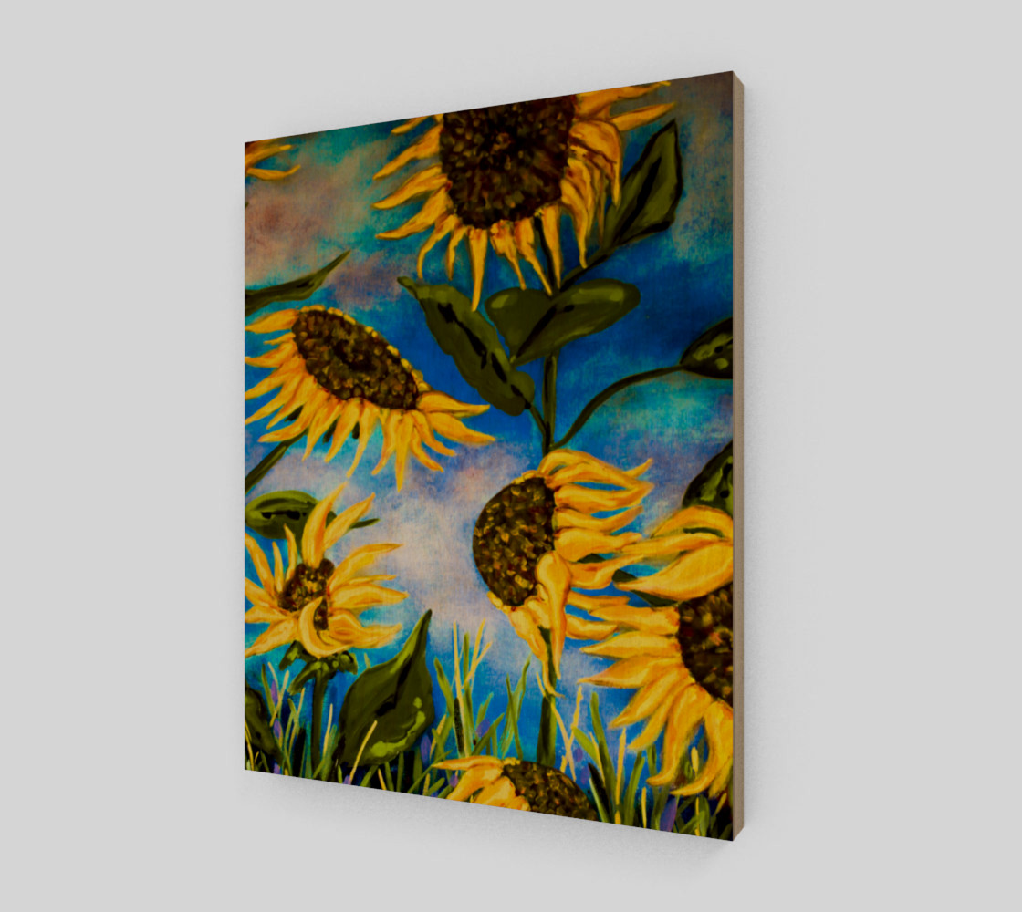 Vibrant Sunflowers 16 x 20 preview #1