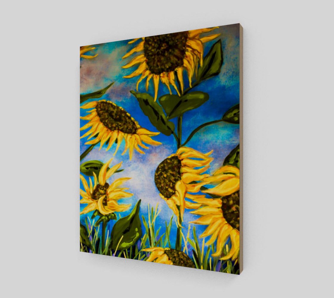 Vibrant Sunflowers 16 x 20 preview #2