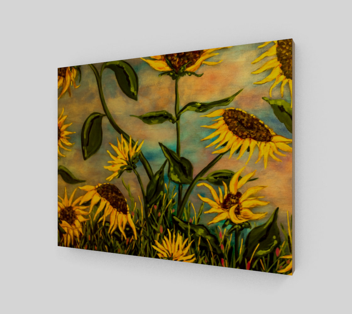 Sunflowers 11 x 14 3D preview
