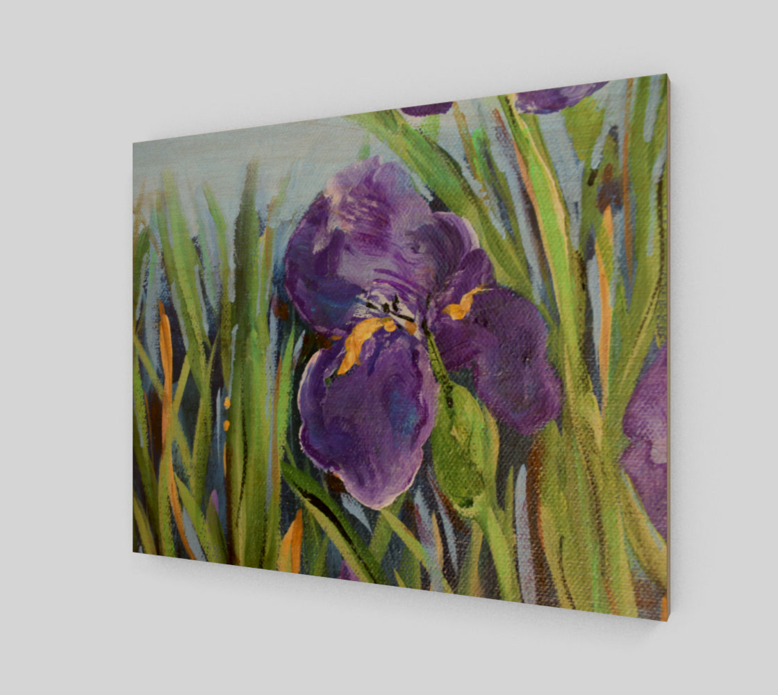 Purple Iris 20 x 16 thumbnail #2