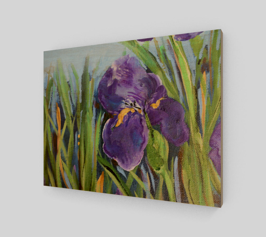 Purple Iris 14 x 11 thumbnail #2