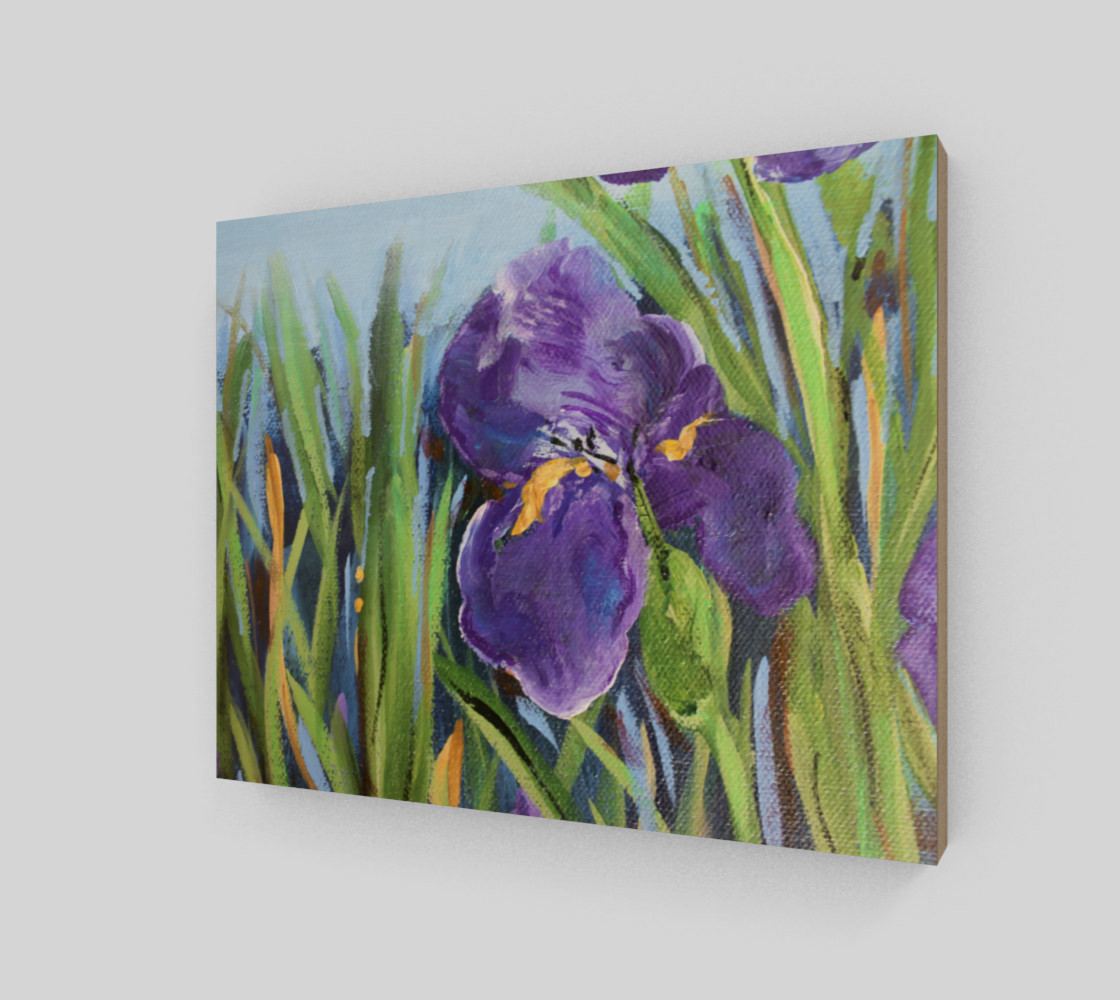 Purple Iris 10 x 8 thumbnail #3