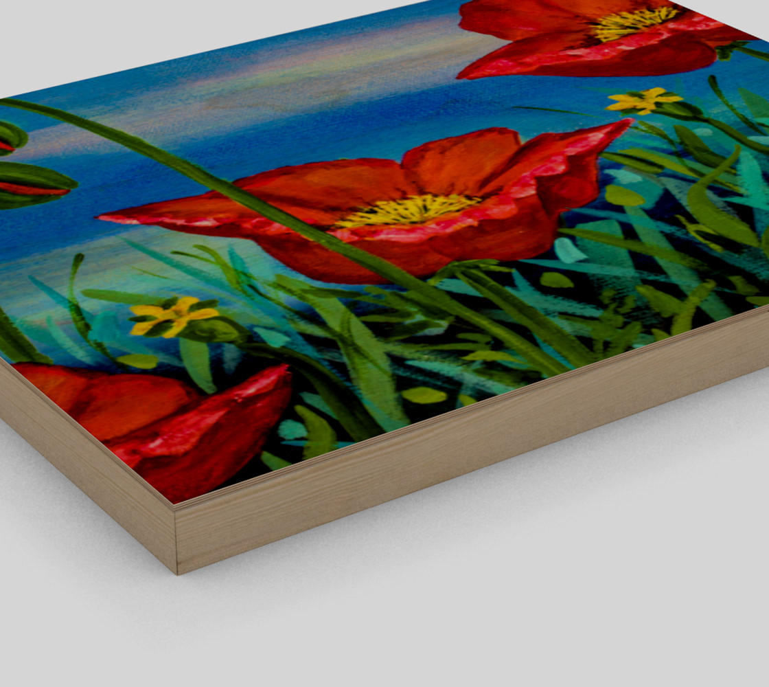 Red Poppies 14 x 11 preview #3