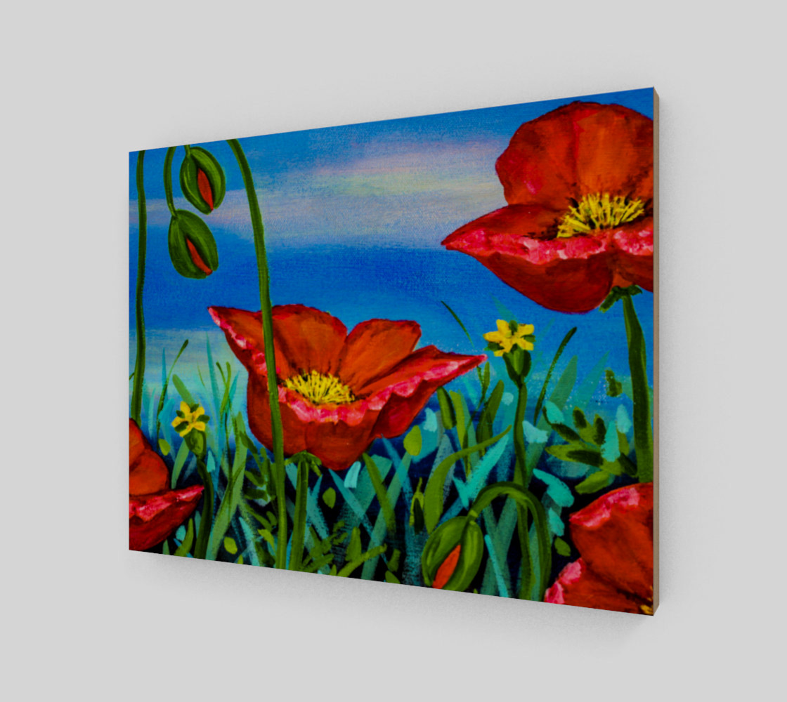 Red Poppies 14 x 11 preview #2