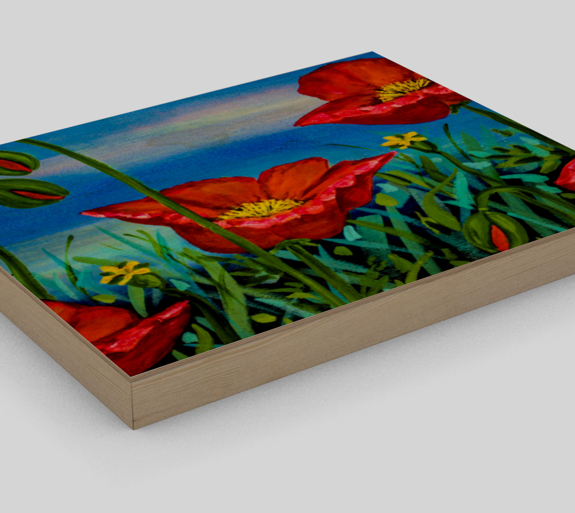 Red Poppies 10 x 8 preview #3