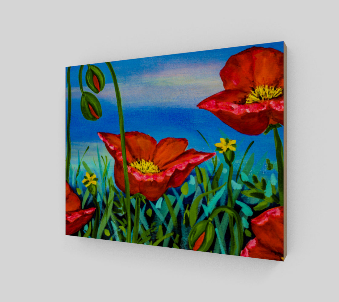 Red Poppies 10 x 8 preview #2