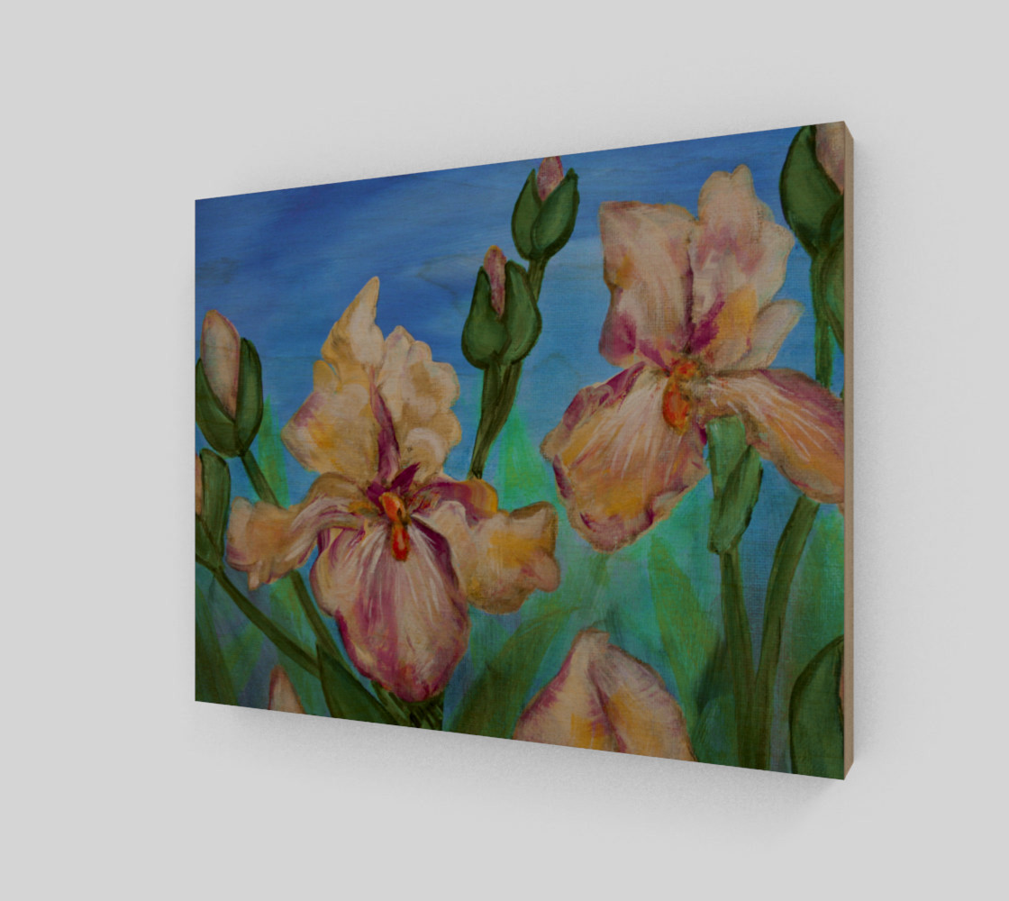 Variegated Irises 10 x 8 preview #1