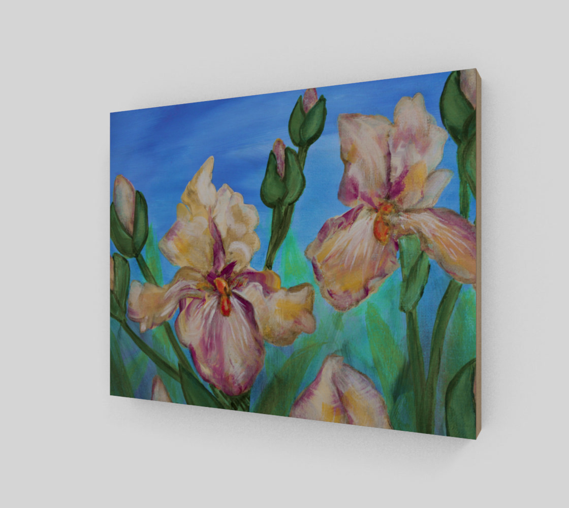 Variegated Irises 10 x 8 preview #2