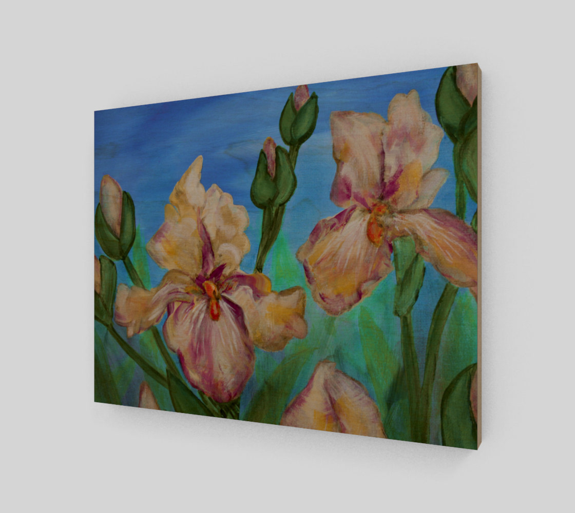 Variegated Irises 14 x 11 preview #1