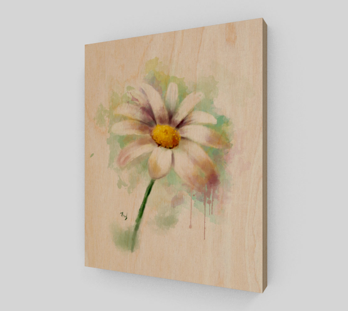 Daisy Watercolor Painting preview #1