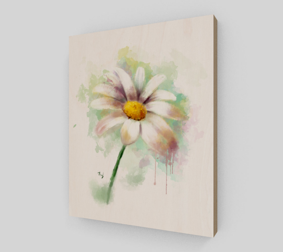 Daisy Watercolor Painting preview #2