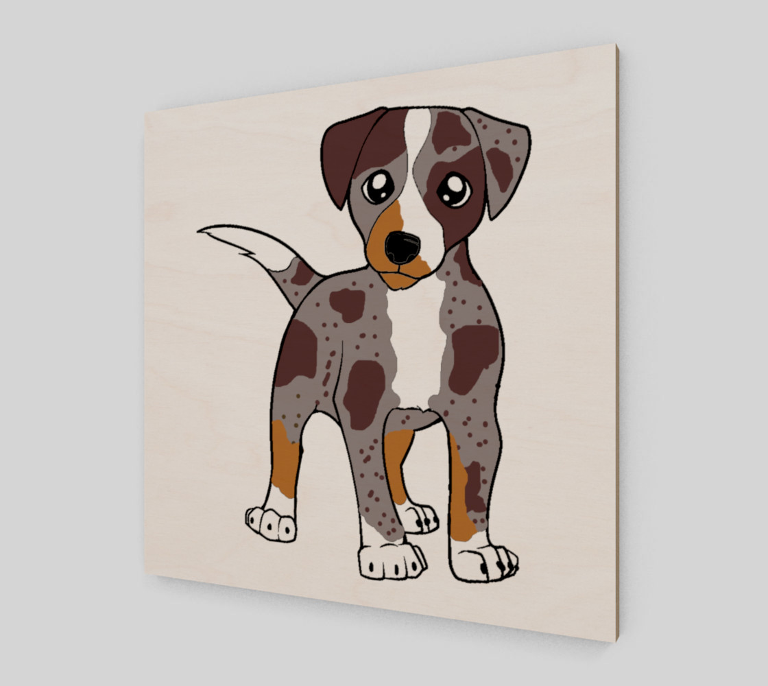 catahoula leopard dog red merle cartoon