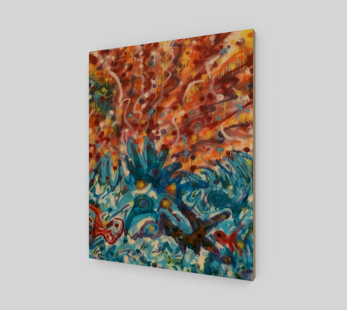 Life Ignition from Spray Painted Mural Canvas preview #1