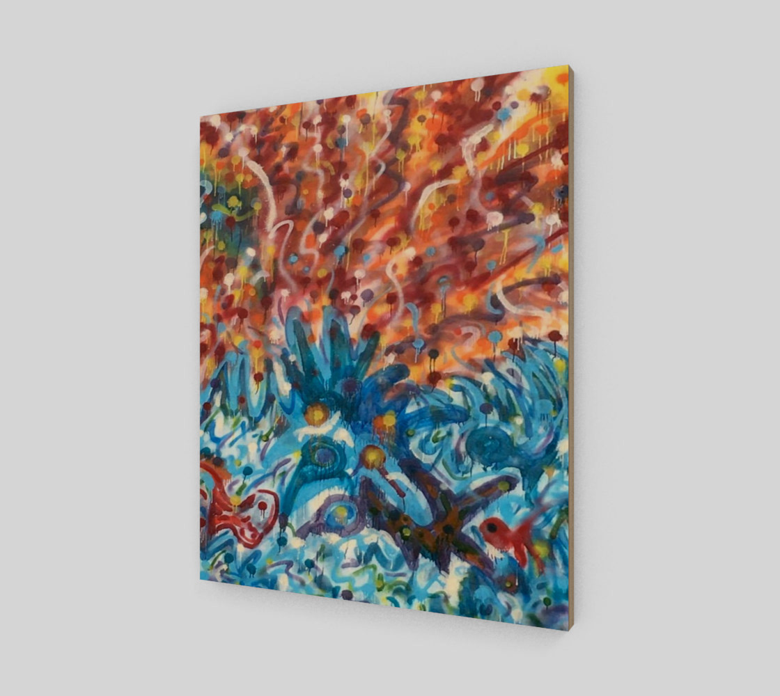 Life Ignition from Spray Painted Mural Canvas preview #2
