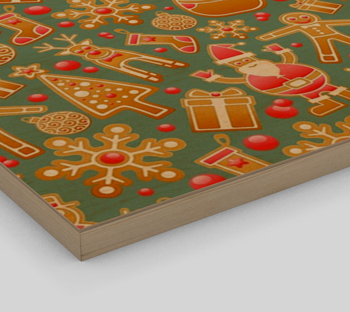 1950 Vintage Gingerbread Christmas Wall Art preview #3