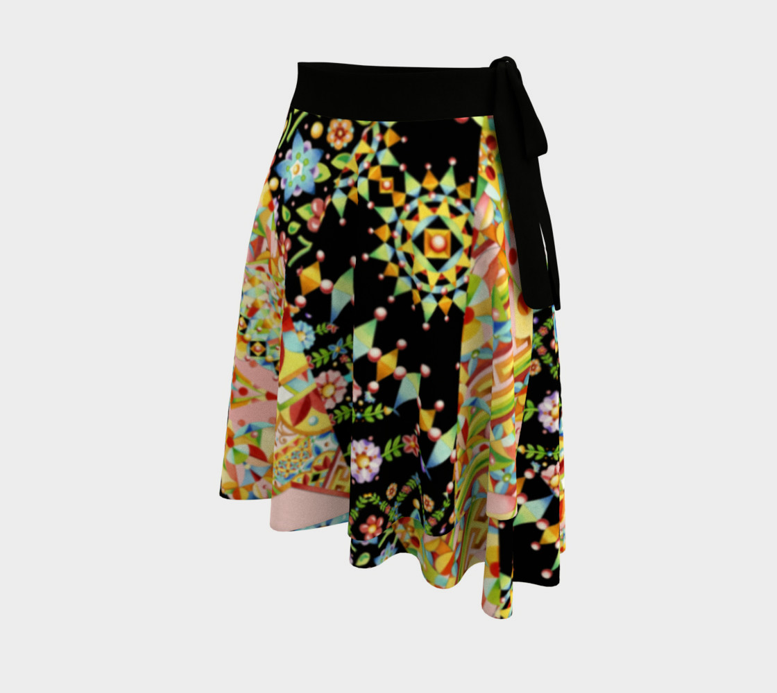 Aperçu de Crazy Patchwork Swirl Circle Skirt #2