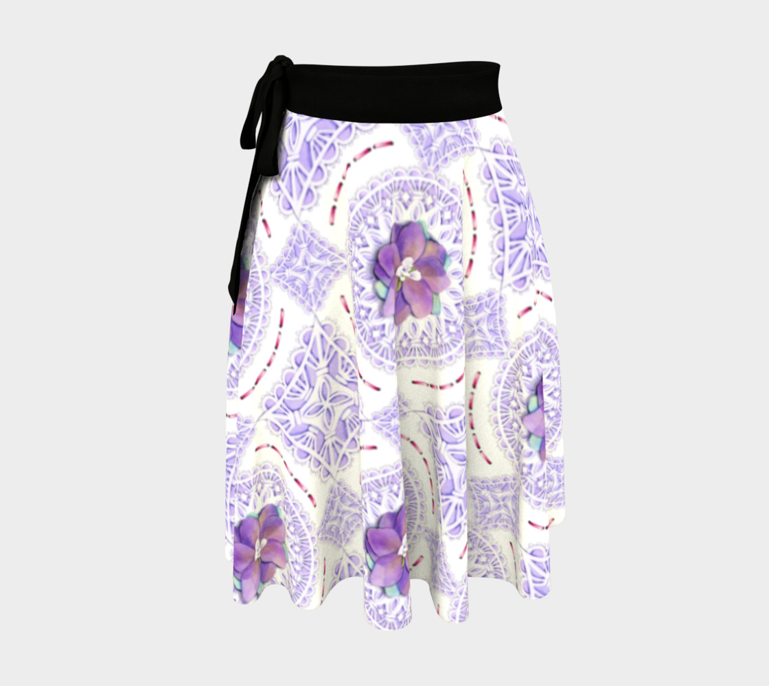 Aperçu 3D de Victorian Violet Circle Skirt