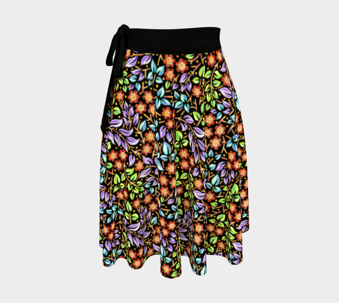 Filigree Floral Ditsy Circle Skirt preview #1