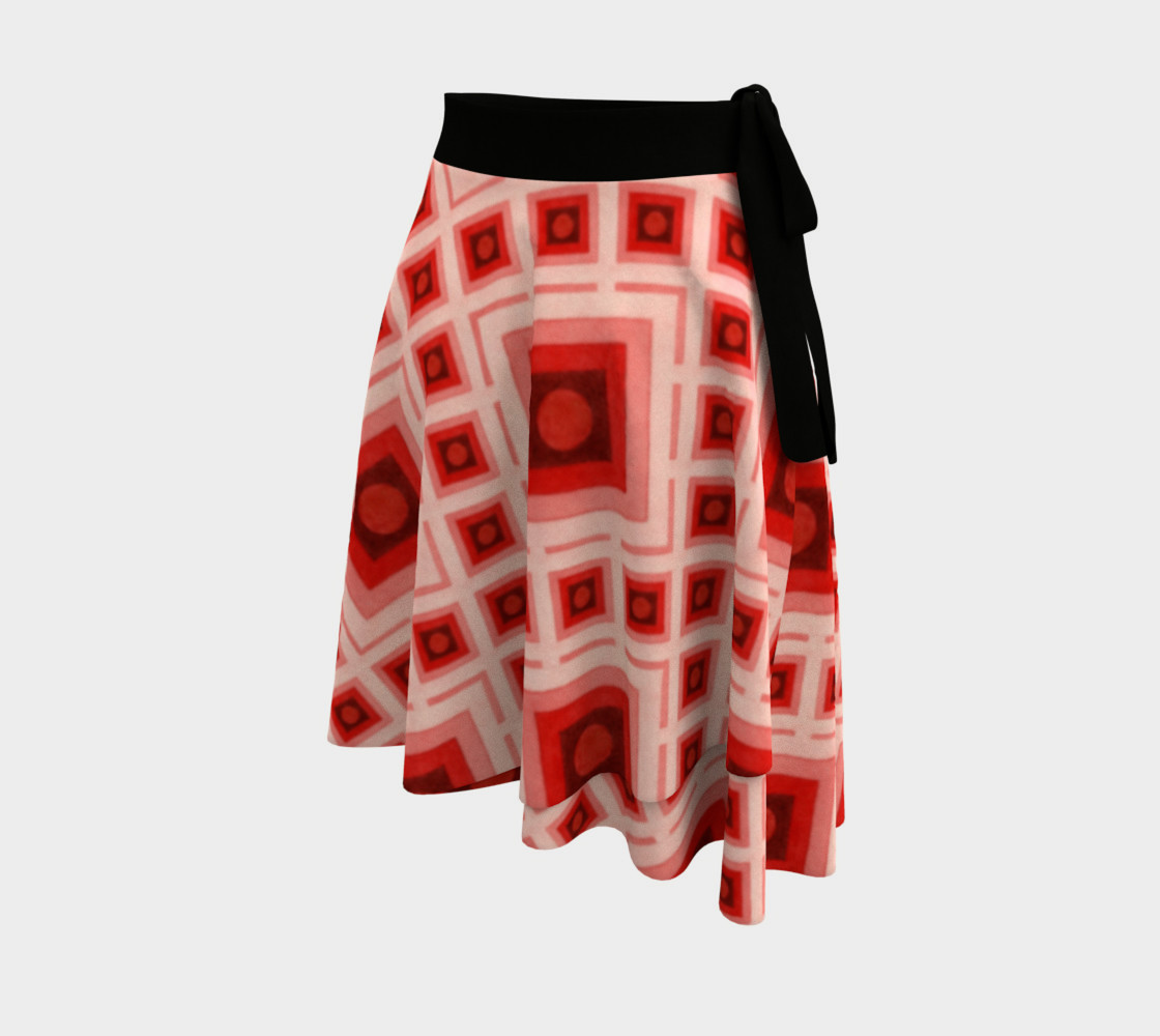 Aperçu de Op Art Lattice Circle Skirt #2